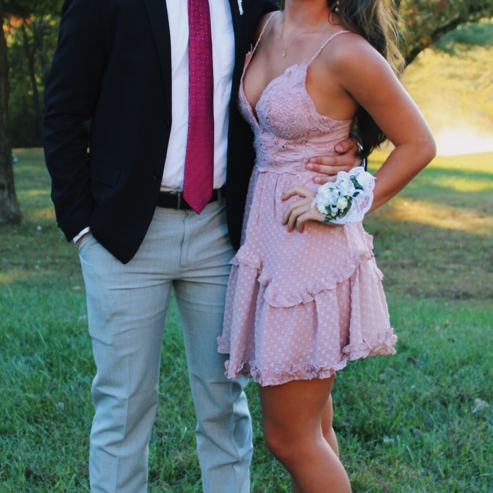 Hello Molly Blush Hoco Dress